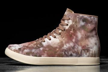 Copper Nobull High-Top Earth Tie-Dye Canvas Women's Trainers | CA Z2058U